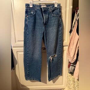 We The Free Deep Trance Dropped Boyfriend Jeans in Meditation (color). Like new.